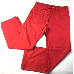 BLUE WILLI'S Cotton Stretch RED JEANS PANTS! Sz EU 38 (30 waist, 28 inseam)